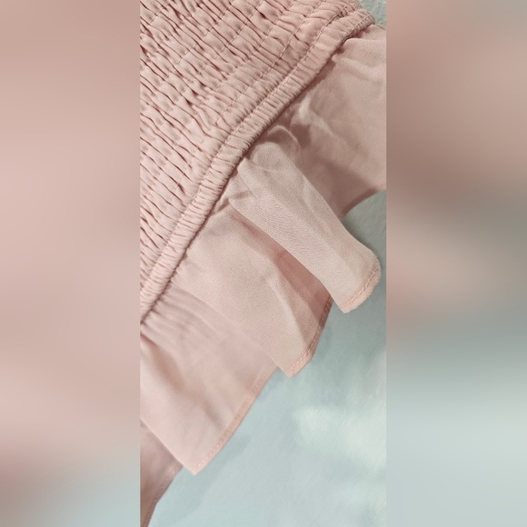 Petal & Pup Loria Pink Smocked Mini Bodycon Ruffle Skirt US 12 UK/AU 16 NWT - Picture 5 of 12